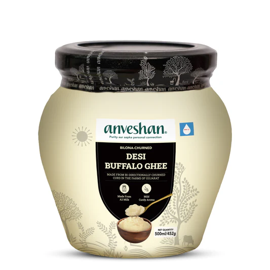 Bilona-Churned Desi Buffalo Ghee
